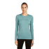 Tricou cu mânecă lungă Icebreaker Merino 200 Oasis LS Crewe Rainer Ridge Women SUMMIT