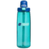 Straw bottle Blue Aqua, w. Dark Blue Cap