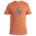 Tricou cu mânecă scurtă Icebreaker Merino 150 Tech Lite III SS Tee Tech Head Men Ember