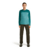 Tricou cu mânecă lungă Icebreaker Merino 125 Cool-Lite™ Sphere LS Tee Colour Block Women TIDALTALHTHR/TIDALTEAL/CB