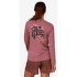 Tricou cu mânecă lungă Patagonia Cap Cool Daily Graphic Shirt Lands Long Sleeve Women Spoke Stencil: Redtail Rust X-Dye