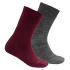 Daily Merino Medium Sock 2pk Kid 740A BEETROOT MIX