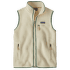 Retro Pile Vest Women Natural w/Ellwood Green