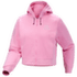 Emblem Fleece Full Zip Crop Hoody Women Pineberry