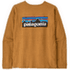 Tricou cu mânecă lungă Patagonia Long-Sleeved P-6 Logo Women Dried Mango