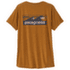 Tricou cu mânecă scurtă Patagonia Cap Cool Daily Shirt - Boardshort Logo Women Cinnamon Brown - Dark Cinnamon Brown X-Dye