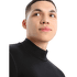 Tricou cu mânecă lungă Icebreaker 260 Tech LS Turtleneck Black