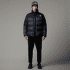 Jachetă The North Face DIABLO DOWN JACKET II Men SHADY BLUE BLACK HEATHER/TNF BLACK