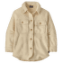 Retro Pile Shacket Women Natural