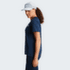 Tricou cu mânecă scurtă The North Face Flex Geo Embossed Short Sleeve Reg T-Shirt Women SUMMIT NAVY