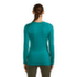 Tricou cu mânecă lungă Icebreaker Merino 200 Oasis LS Crewe Sunrise Summit Women TIDAL TEAL