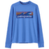 Long-Sleeved Cap Silkweight T-Shirt Kids Boardshort Logo: Abundant Blue