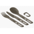 Tacâmuri Sea to Summit Frontier UL Cutlery Set - [3 Piece] Aluminium Hard Anodised Grey