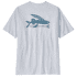 Tricou cu mânecă scurtă Patagonia Flying Fish Responsibili-Tee Men White