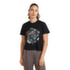 Tricou cu mânecă scurtă Icebreaker Merino 150 Tech Lite SS Crop Tee NZ Flora Women ECRU HTHR