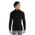 Tricou cu mânecă lungă Icebreaker Merino 200 Oasis LS Half Zip Men Black