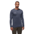 Tricou cu mânecă lungă Mammut  Tree Wool FL Longsleeve Men marine melange 5784
