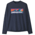 Long-Sleeved Cap Silkweight T-Shirt Kids Boardshort Logo: New Navy